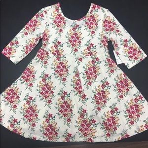 floral swing dress